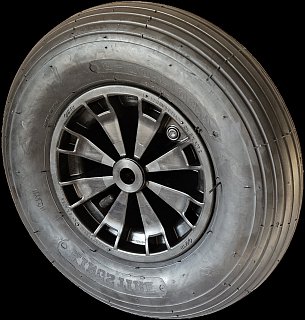 Samostatné nafukovací pojezdové kolo - D15.370x100/105-12 200kg hladká